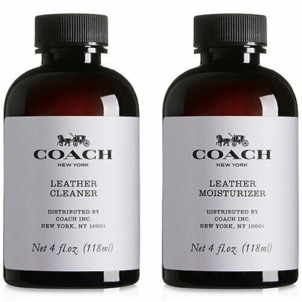 NEW COACH Leather Cleaner Moisturizer Set 4 Oz Each Bottles BRAND NEW / SEALED